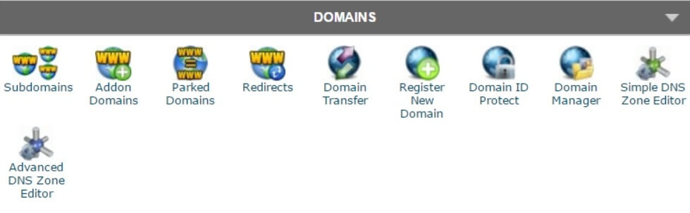 cPanel-Gestione dei domini web