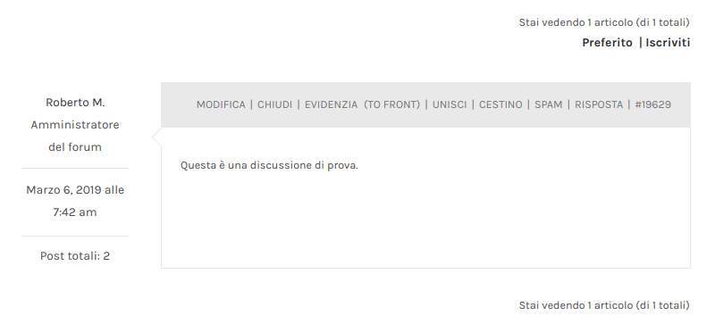 Come creare discussioni nel forum - Step2