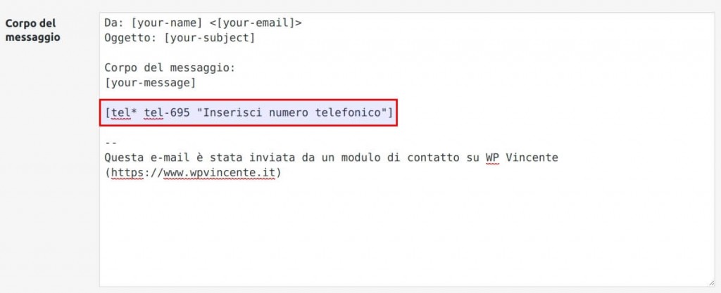 Come modificare la mail in arrivo - Step2