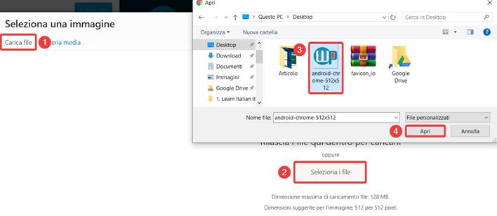 Come aggiungere la favicon su WordPress-Step5