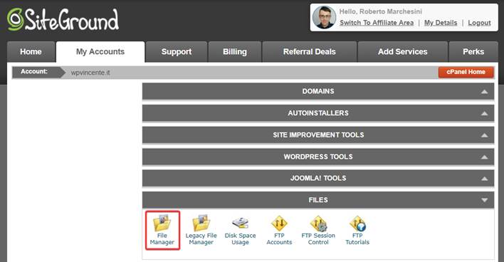 Come trasferire WordPress da locale a remoto-Step6