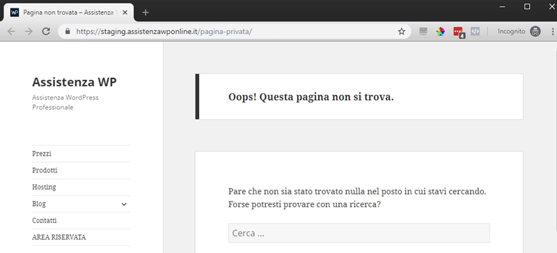 Come creare pagina privata WordPress-Step6