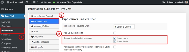 Come inserire live chat sito WordPress-Step11