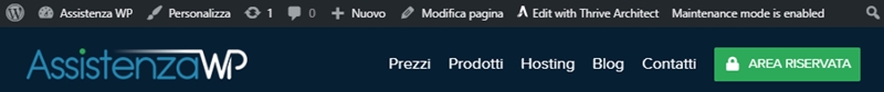 Come nascondere barra admin WordPress-Step1