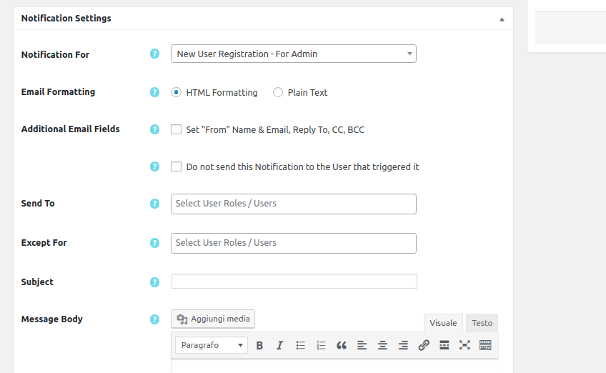 Come personalizzare le emails di WordPress-Step3