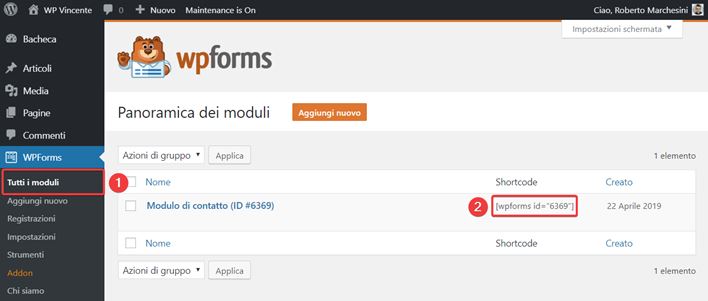 WPForms-come creare moduli contatto-Step7